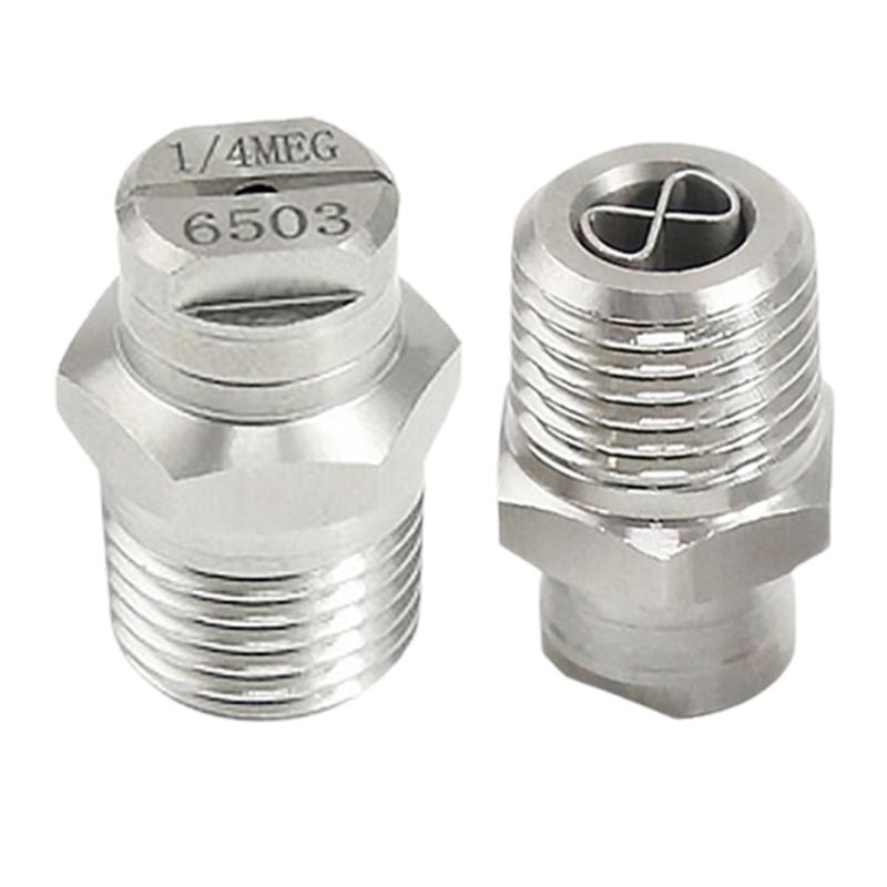 Steel Fan Shaped High Pressure Nozzle with Stabilizer High Performances Jet for Efficient Cleaning & Washing