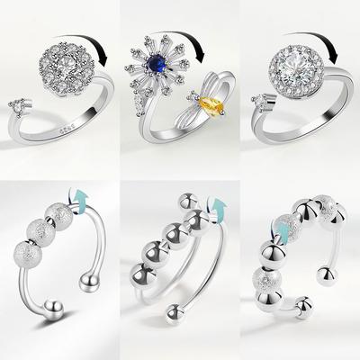 Виразний та індивідуальний високоякісний дизайн Просте та зі смаком обертове кільце З відкритим ротом, що обертається Модні тенденції Унікальне та персоналізоване кільце