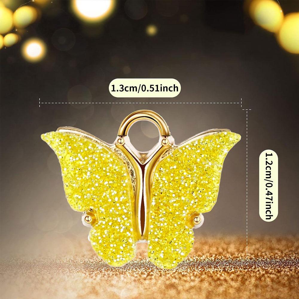 10/20/30pcs Bracelet Butterfly Pendant Acrylic Earrings Butterfly Pendant Jewelry Making Necklace Crafts Accessories