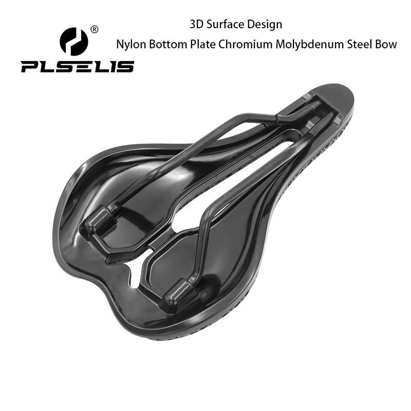 PLSELIS 3D Printed Nylon Hollow Ventilated High Short Nose Bike Saddle Road Mountain Bicycles