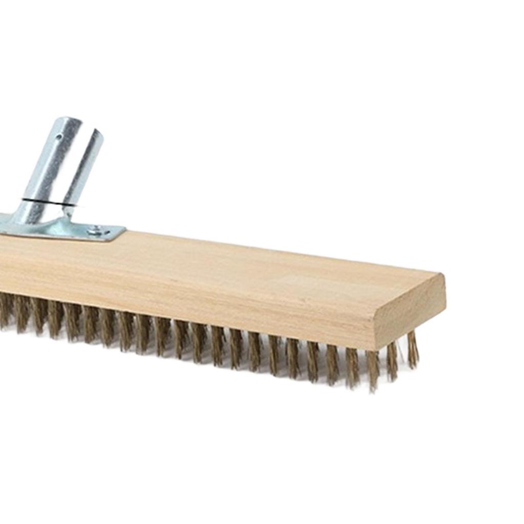 Handle Wire Brush Deck Wire Brush for Rust Removal Scrubbing Cleaning Metal