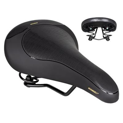 GORIX Saddle with Springs [Springs Reduce Pressure On the Buttocks] Wide, Comfortable, Cushioned, Long Ride, Shock Absorption, Bicycle Saddle Replacem