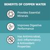 Copper Water Bottle with Sipper (700ml) | 100% Pure Copper Bottle |Boosts Immunity & Improves Health| With Anti Oxidant Properties | Teal