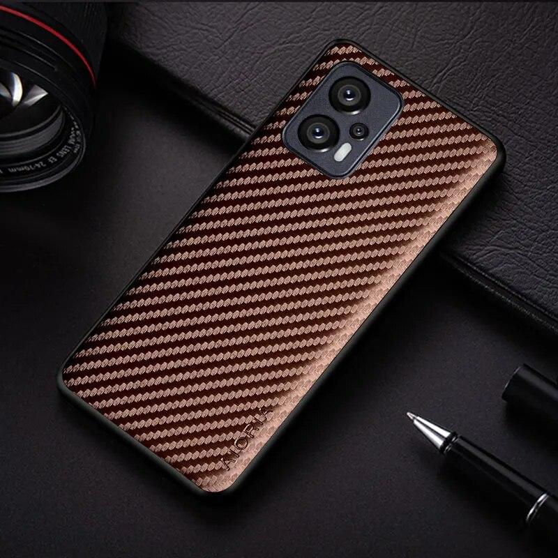

Чехол с текстурой углеродного волокна для Xiaomi Poco X4 GT 5G, модный дизайн, мягкая задняя крышка, чехол для poco x4 GT, чехол POCO X4 GT кофейный