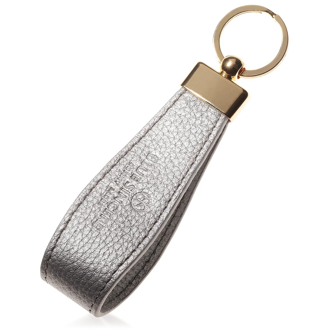 

Брелок из натуральной кожи для ремешка, ключа, ключа для маленьких смарт-ключей KH3 [СИНИЙ ИСКРЕННИЙ] Женский, Стиль, Кольцо, Шарм, Клипса, Ключи, / (Серебристый металлик)