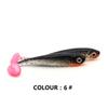 5PCS Silicone T-tail Soft Bait Artificial Jigging Wobblers Biomimetic Fish Bait  Sea