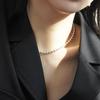 LAYOVV [Silver925] 5mm Silver Ball Chain Choker Necklace