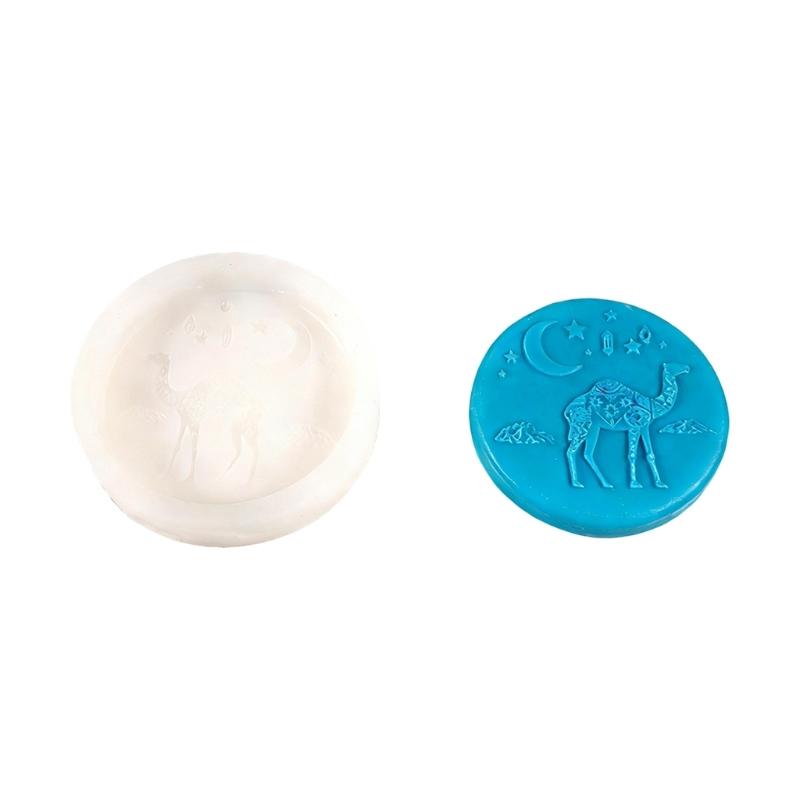 Silicone Moon Camels Candle Mould Durable for Sustainable Crafting Home Decoration