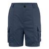 Women Casual Solid Elastic Waist Cargo Shorts with Pockets Relaxed Fit Utility Design for Everyday Wear Outdoor Activities
