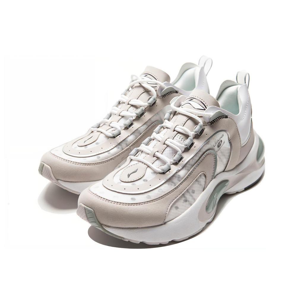 Li Ning V8 Trendy Mesh Non slip Lightweight Low top Running Shoes Men's Bellflower Gray ARHP093-2