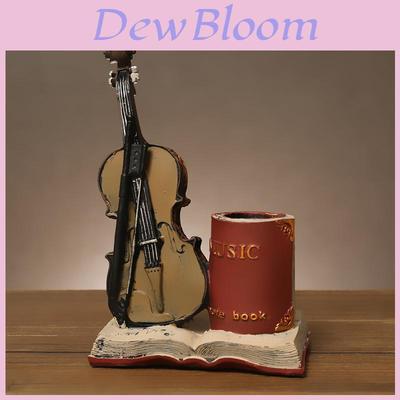 Vintage Saxophone Resin Pen Holder For Desk Decor In Home Office Or Study Room