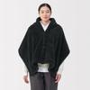 MUJI Cape Chaude en Polyester Recyclé Boa, Adulte Mixte, DDD11A5A, Noir, 45 x 160cm