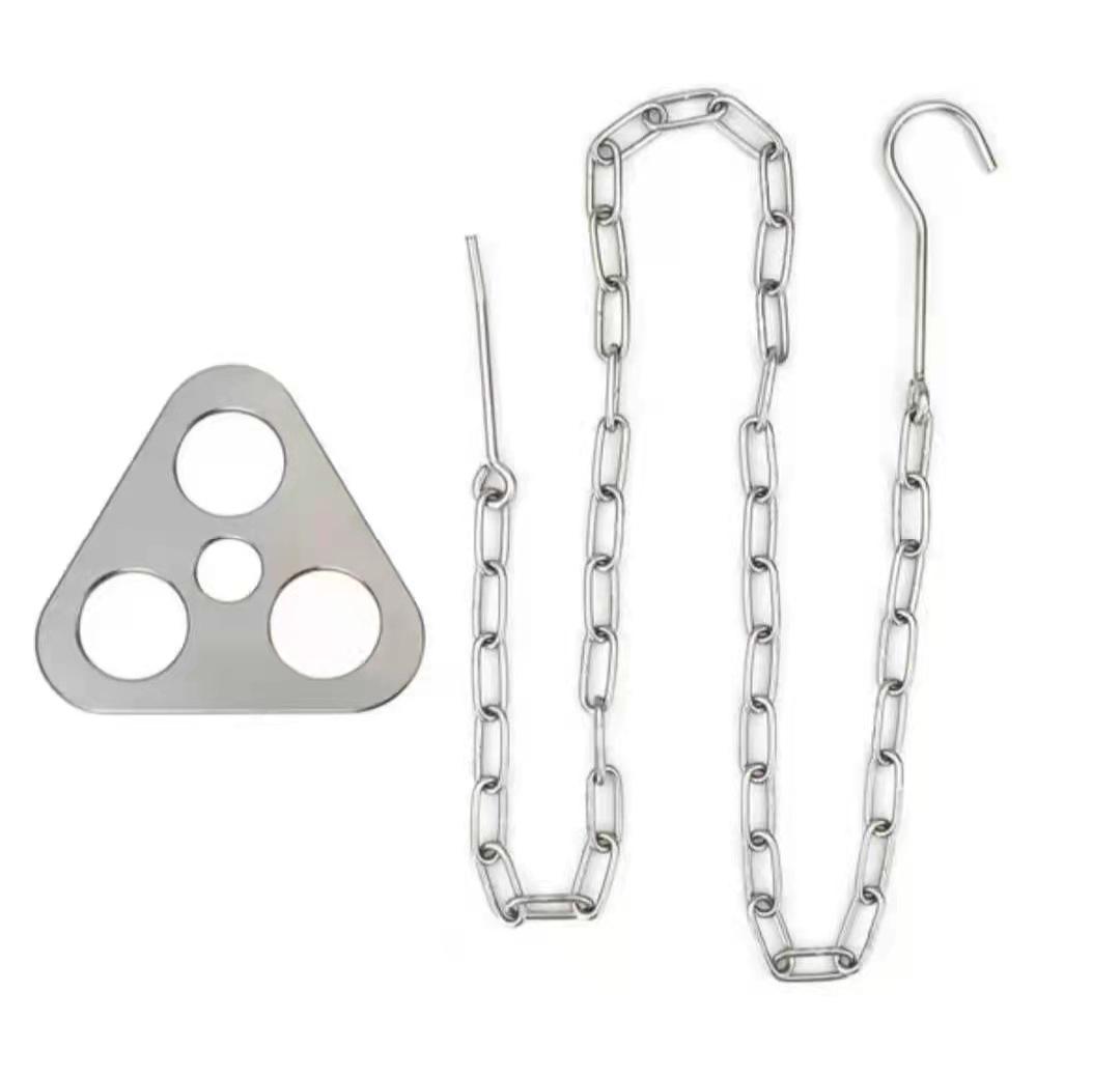 Stainless Steel Portable Tripod: Outdoor Camping Rack & Pot Hanger with Easy Storage