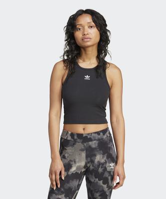 Essentials Rib Tank Top - Black / Iw5736