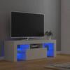 VidaXL TV Stand with LED Lights, Television Cabinet, Living Room TV Unit, Low Cabinet for Interior Living Room, 804346
