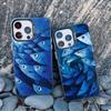 Cute Joyful Small Fish Group Phone Case For iPhone 16 Pro Max 15 14 Pro Max Plus 13 Mini 12 Pro Max 11  Advanced Laser Covers