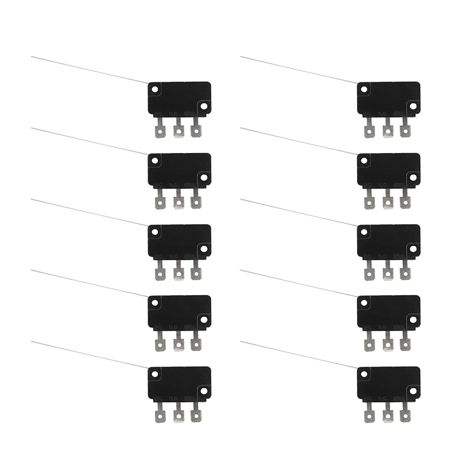 

10Pcs Normally Open Micro Switch Long Pin for Electronic Switches Game Console Buttons