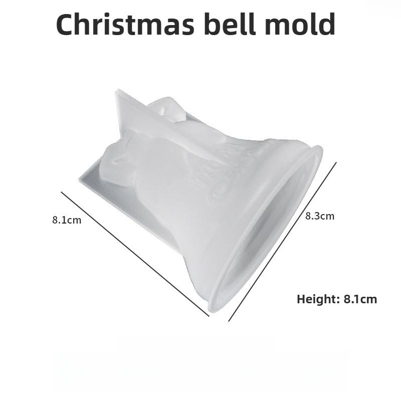 DIY Candle Molds Christmas Snowman Boots Socks Reindeer Bell Hanging Ornaments Silicone Plaster Resin Molds for Home Decor