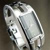 Women's Square Dial Changing Color Bracelet Bangle Quartz Fashion Wrist Watch