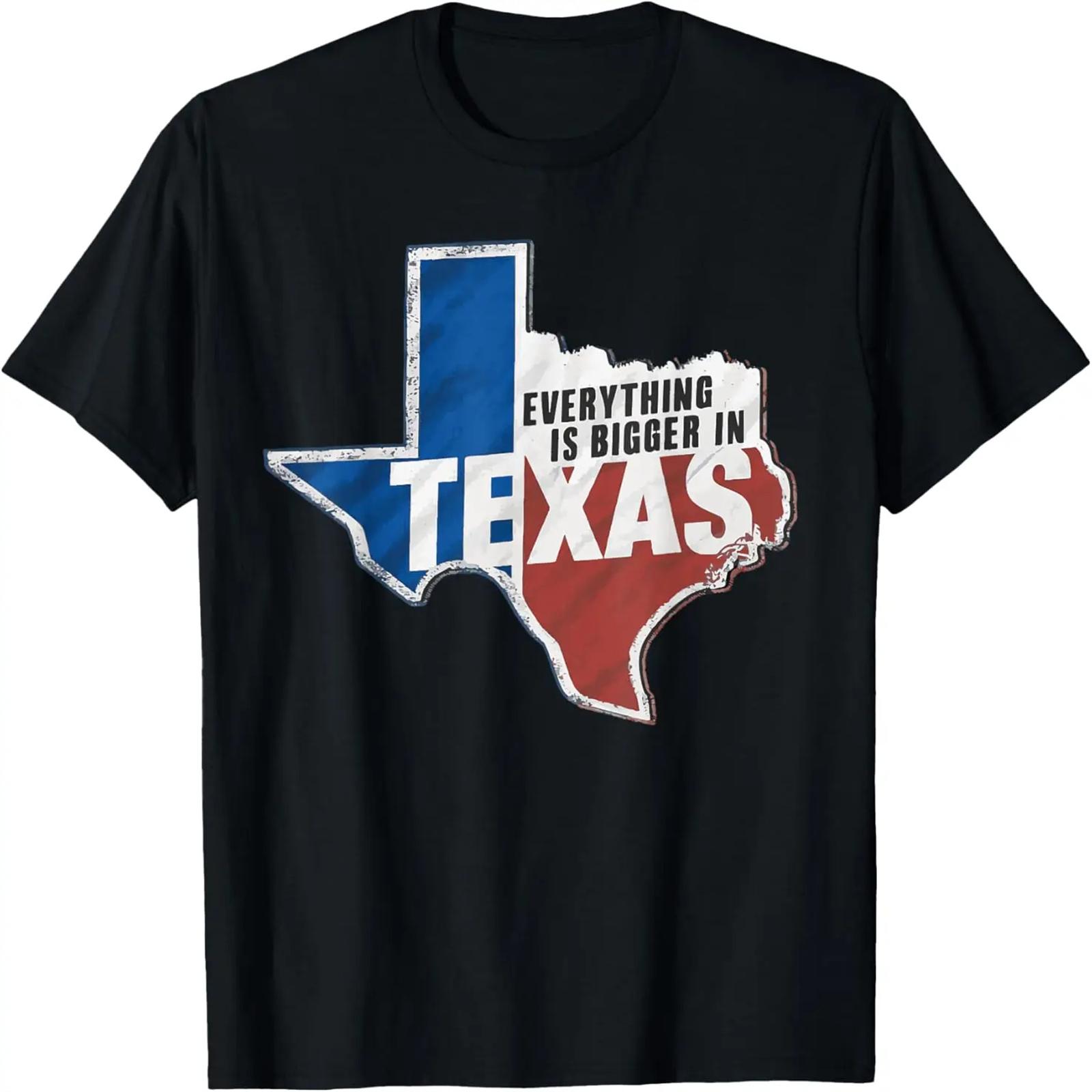 Texas Everything Is Bigger In Texas USA America T-Shirt XXXXXL разноцветный