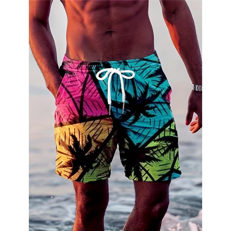 Men s Beach Shorts Digital Printed Shorts Casual Shorts M