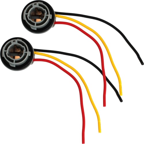 

Kaito Denshi S25 Double Socket 1157 BAY15d 3-Terminal Wedge Waterproof Light Lamp Bulb LED Universal Repair/Add-on, Pack of 2