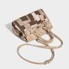 Niche Retro Birkin Bag for Women 2025 New Denim High-Quality Texture Color-Block Stitching Handbag Shoulder Crossbody Bag
