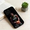 A-Anthony Edwards  Phone Case For iPhone 17,16,15,14,13,12,11 Plus,Pro Max,XS,Soft Silicone Black Cover