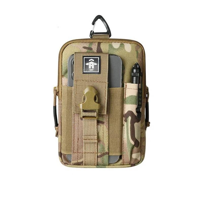 Tactical Cell Phone Waist Pack Male Multifunctional Shoulder Crossbody Outdoor Tools Wear Belt Storage Running Work Hanging Bag