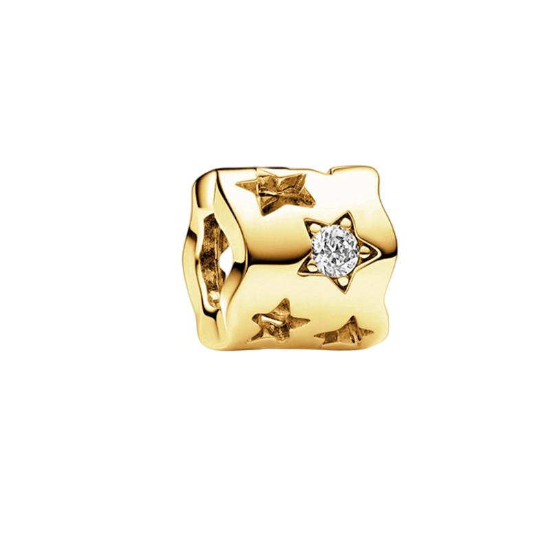 Altın Kaplama Parlak Charm Boncuk Kolye Ucu Orijinal Yılan Bakır Bileklik Kolye Boncuklarına Uyar Kendin Yap Takı Kadın Hediye