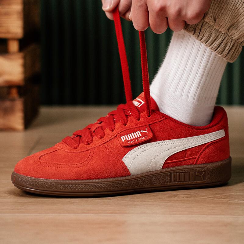 PUMA Unisex Palermo SD Low-Top Sneakers 25.0 красный