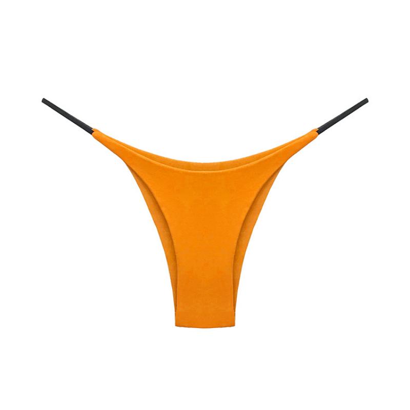 Double Layer Thin Belt Sexy Half Wrap Buttocks Pants Low Waisted Pure Cotton Women's T-shaped Underwear