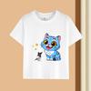 2-13Y Kid T Shirt Cat Printed Kids Clothes Tshirt Tops Tee Boys Girls Baby Tee