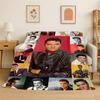 Coperta morbida in flanella retrò The King E-Elvis Presley, Coperta accogliente per letto, Divano, Divanetto, Camera da letto, Soggiorno, Viaggio, Picnic