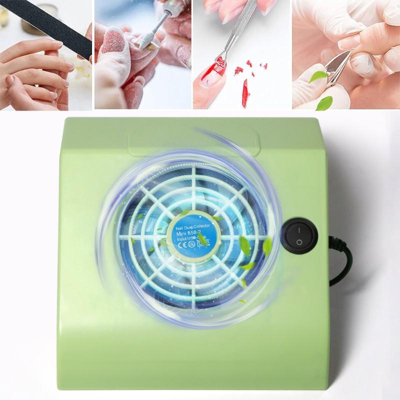 Professional Powerful Nail Duster Exhaust Fan For Nail Art Vacuum Collector Gel Nail Duster For Nail Art Salon Equipment