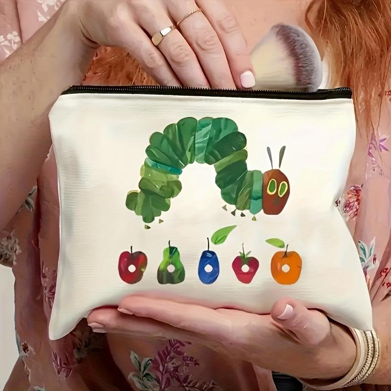 1pc Fruit Design Makeup Bag Machine Washable Durable Travel Oranizer Pouch for Cosmetics Pencils Snacks Fun and Portable Gift