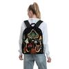 Bohemian Mushroom Print Three Piece Backpacks Set for Boy and Girls Best Gifts 2D Flat Cartoon School Bag for Children