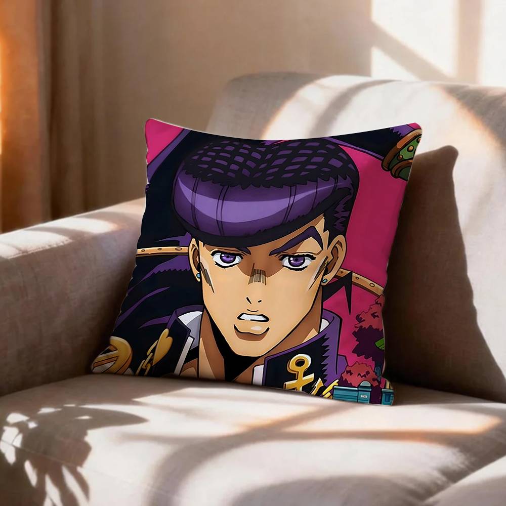 Anime Fanart JJosuke HHigashikata  Pillow Case Pattern Printed Pillowcase For Living Room Sofa Cushion Cover