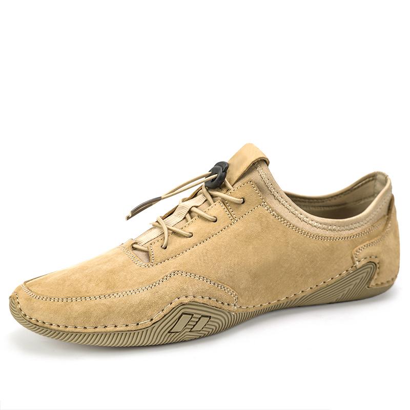 Leather Men Casual Shoes Males Boat Shoes Fashion Sneakers Breathable Mens Loafers Shoes Luxury Elegantes Lace-Up Walking Dress