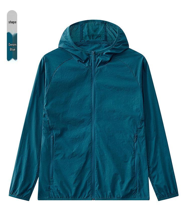 UPF50 Eisseide Sommer Sonnenschutzjacke: Leicht, UV-Schutz, Unisex Outdoor Haut Angelbekleidung
