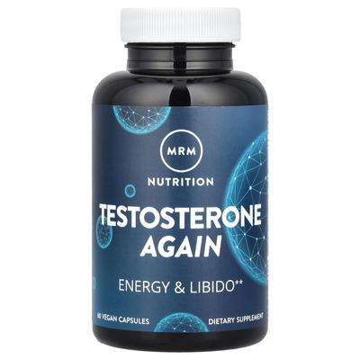MRM Nutrition, Testosterone Again, Energijos ir Libido Stiprinimas, 60 Daržovių Kapsulių