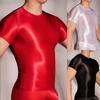 Comfortable Mens T-Shirt Nylon See Through Sexy Shiny