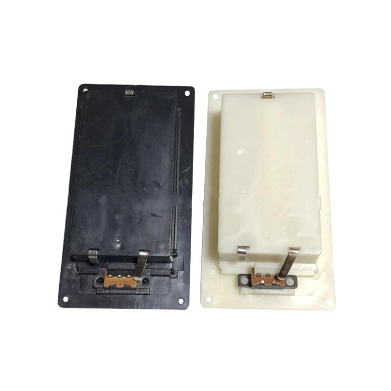 Embedded 2 Slot Battery Case with Flip Cover for Easy Battery Replacement and Switches for Battery in Electronics Projects