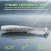100PCS PVC Fishing Grub Baits Soft Swim Baits Durable Paddle Tail Swimbaits  Bass Fishing