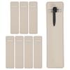 PATIKIL Pen Sleeve PU Leather Pen Single Fountain Pen Pouch Protective Cover Holder for Office Ballpoint Gray 7-inch Case, 8-Piece Pouch, Pens,