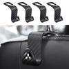 1/2/4pcs Carbon Fibre Car Seat Back Hooks Holders For Mitsubishi Mirage G4 DV5