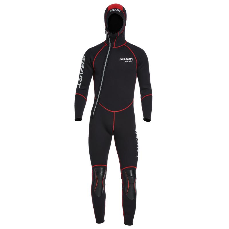 3MM Thick Hooded Wetsuit for Men & Women - Diving, Swimming, Surfing & Jellyfish Protection