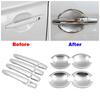 For Mitsubishi Outlander 2007-2013 Chrome Side Door Handle & Door Bowl Cover Trim Car Styling 2008 2009 2010 2011 2012