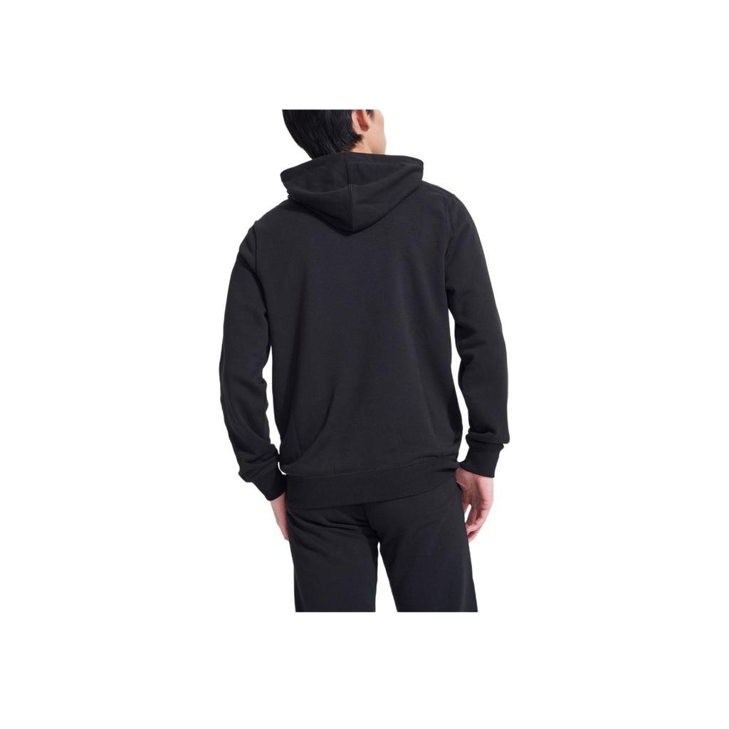 Puma Color Block Reverse Logo Drawstring Hoodie Men Tops Black 846557-01