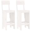 VidaXL Ensemble de bar de jardin 3 pcs blanc bois de pin massif, ensemble de pub, ensemble de bar de patio, ensemble de 3157794
